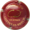 Capsule Cottet Dubreuil Bordeaux et or, petites lettres
