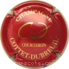Capsule Cottet Dubreuil Rouge métalisé et or, petites initiales