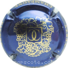 Capsule Deville Pierre Bleu marine métallisé et or