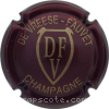 Capsule De Vreese-Fauvet Bordeaux foncé et or
