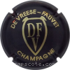 Capsule De Vreese-Fauvet Noir et or, lettres épaisses
