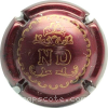 Capsule Dhondt Nelly  Bordeaux foncé et or