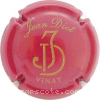 Capsule Diot Jean  Lie de vin et or, en relief