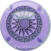 Capsule Doquet Pascal Violet pâle et gris, trame noir