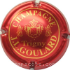 Capsule Goulard J. L.  Rouge métallisé et or