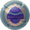 Capsule Gratien Alfred  Cuvée Paradis, bleu et or, contour gris