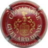 Capsule Guelard Denis  Fond bordeaux, or et blanc