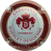 Capsule Guerlet Deguerne Contour bordeaux, écusson rouge et or mat