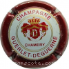 Capsule Guerlet Deguerne Contour bordeaux, écusson rouge et or brillant