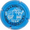 Capsule Guillaume Alain  Bleu et blanc, lettres noires
