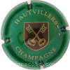 Capsule Hautvillers Vert, bordeaux foncé et or