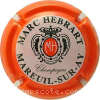 Capsule Hebrart Marc Contour orange, fond pastel
