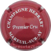 Capsule Hebrart Lie de vin et blanc