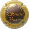 Capsule Henriet-Bazin Marron, contour marron clair-ocre