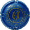 Capsule Henin Pascal Bleu et or pâle