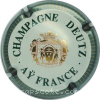 Capsule Deutz  Contour gris, striées fines