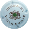 Capsule Emille Vve Blanc, G de champagne arrondiet barre courte au E