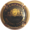 Capsule Tixier Michel Noir et or, striée