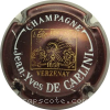 Capsule De Carlini Jean Yves Marron et or, écriture blanche