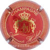 Capsule Huiban Auguste Rouge et or, stries fines