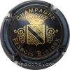 Capsule Biniaux Francis Noir et or, écriture fine