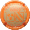Capsule Furdyna Michel Gris pâle, contour orange