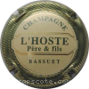 Capsule L'Hoste Fond crème pâle, strié or et vert