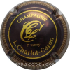 Capsule Charlot - Caron Marron et or, contour strié