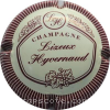 Capsule Lizeux-Hyvernaud Crème et bordeaux, contour strié