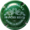 Capsule Heucq François Vert et blanc, verso or