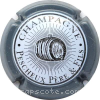 Capsule Pescheux P. et F. Blanc et noir contour gris