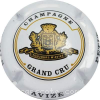 Capsule Petit-Lebrun et fils Blanc, Liseret or, verso or