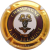 Capsule Telmont J. de Marron foncé, lettres épaisses
