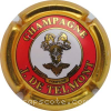 Capsule Telmont J. de Rouge, lettres épaisses