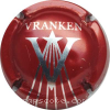 Capsule Vranken rouge métalisé et métal, épais