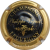 Capsule Vignot Philippe Fond noir, Contour or