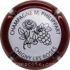 Capsule Philippart Maurice Contour bordeaux, fond blanc