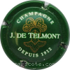 Capsule Telmont J. de Fond vert, lettres épaisses