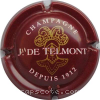 Capsule Telmont J. de Fond bordeaux, or mat