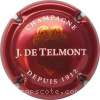 Capsule Telmont J. de Fond bordeaux, or brillant 