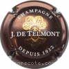 Capsule Telmont J. de Fond marron, or brillant 