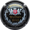 Capsule Wafflart-Briet Noir, blanc et or, blason rouge