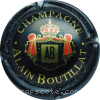 Capsule Boutillat Alain Noir et or brillant - initiales au centre