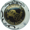 Capsule Kint René Noir et or, contour blanc