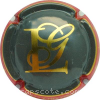 Capsule Lacombe Georges Gris et or, contour rouge, grosses initiales