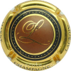 Capsule Lacroix Centre marron, contour or