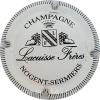 Capsule Lacuisse Frères Blanc et noir, contour strié