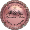 Capsule Lacuisse Frères Rosé et noir, contour strié
