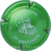 Capsule Brugnon P. Vert métallisé et blanc