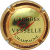 Capsule Vesselle Georges Or, rouge et noir. Strié
